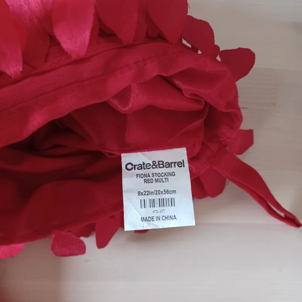 Crate & Barrel | SET of 2 Fiona Christmas Stockings